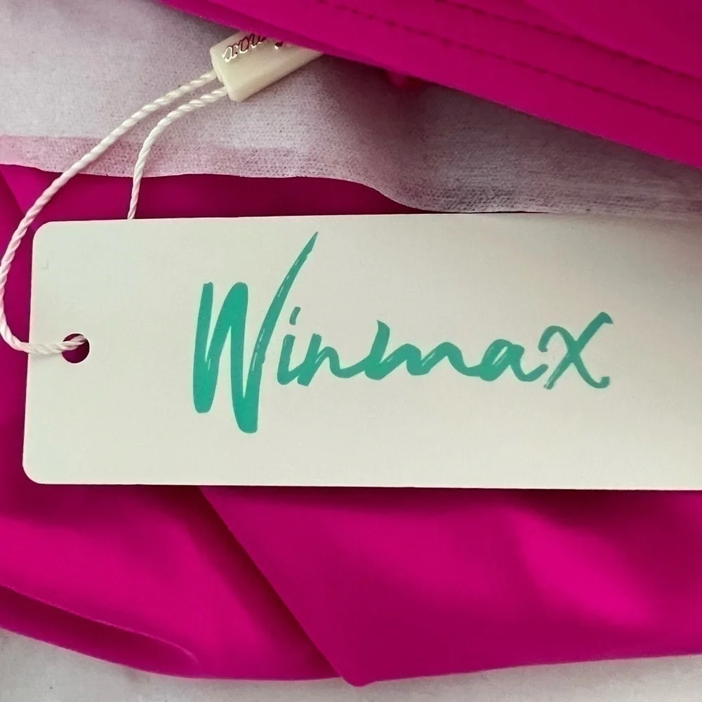 Winmax: Neon Pink One Piece Tummy Coverage Swimsuit. Size 12 NWT.
